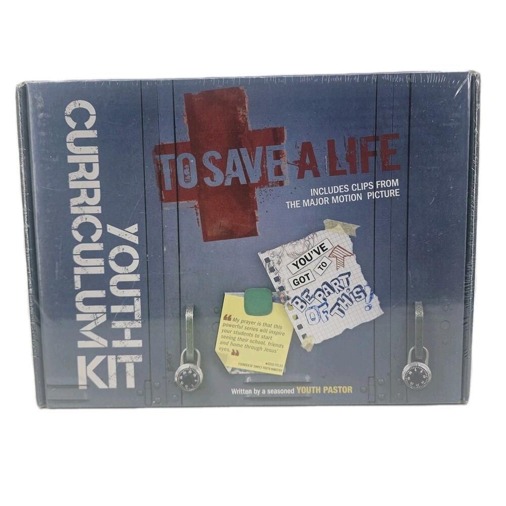 Youth Curriculum To Save A Life Kit Movie Based NEW SEALED Youth Ministry Kit